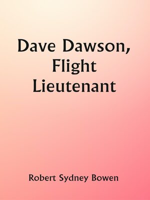 cover image of Dave Dawson, Flight Lieutenant